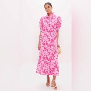 Hyacinth House Floral Pink Maxi Louisa Dress